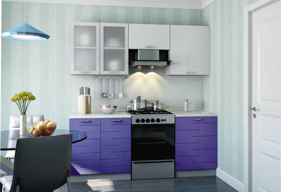 Кухня в алюминиевой рамке