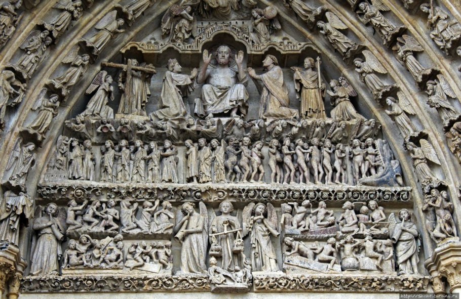 Амьенский собор тимпан