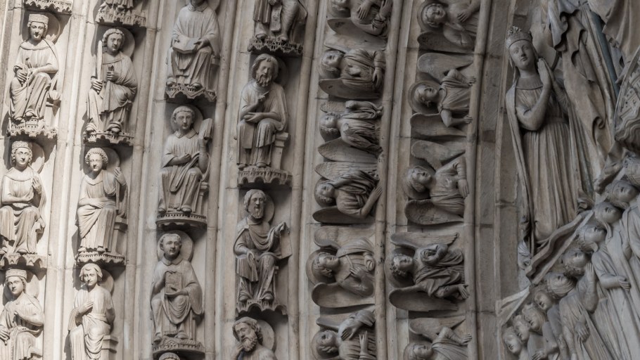 Собор Парижской Богоматери тимпан