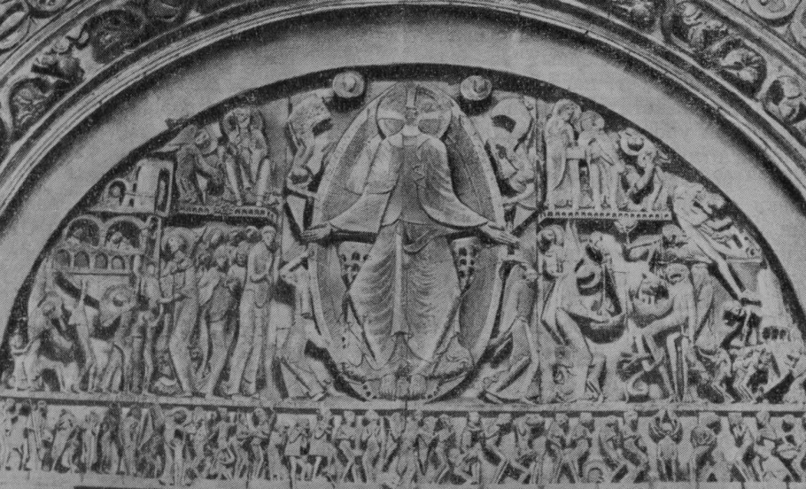 Тимпан собора сен-Лазар в Отене