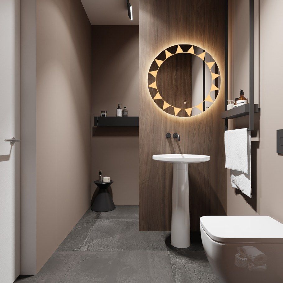 Современная туалетная комната