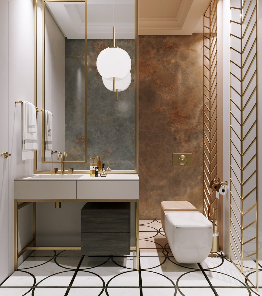 Современный интерьер туалета