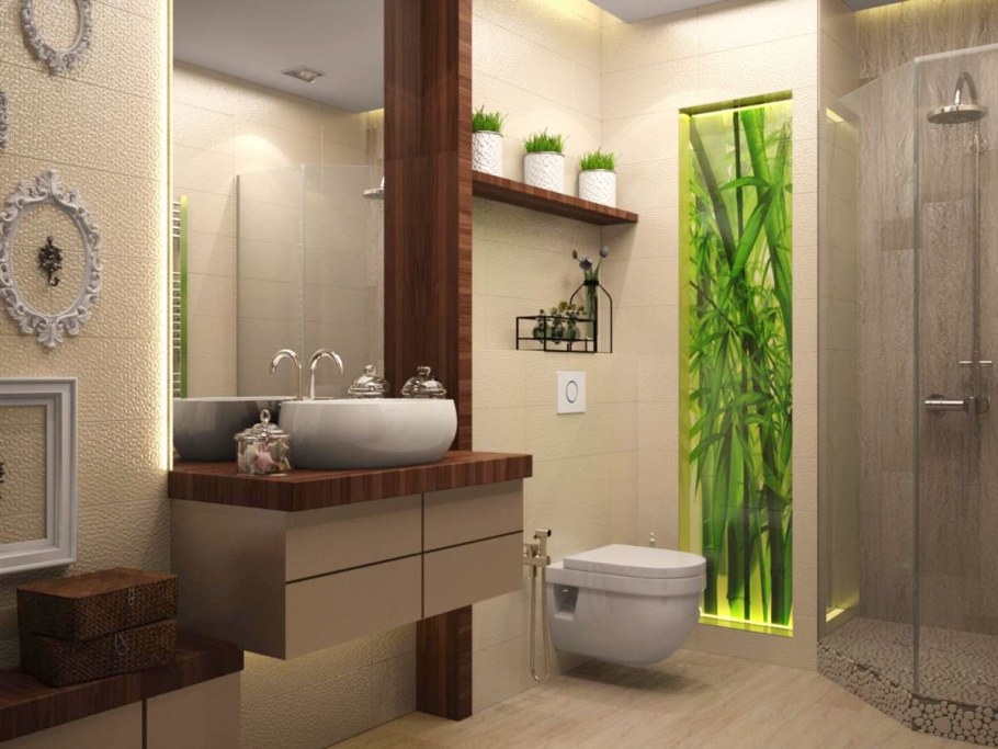 Гостевой туалет с раковиной