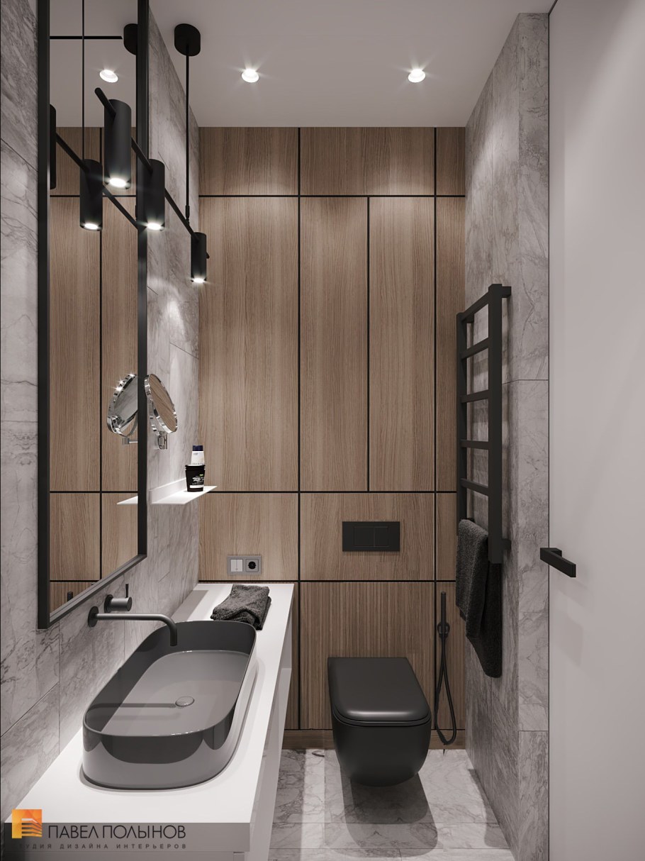 Гостевой санузел в частном доме фото в современном стиле