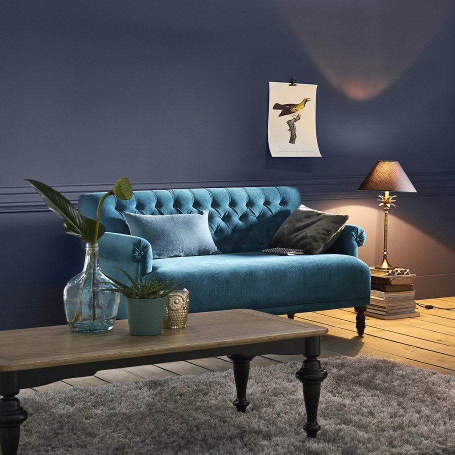 Диван серый велюр