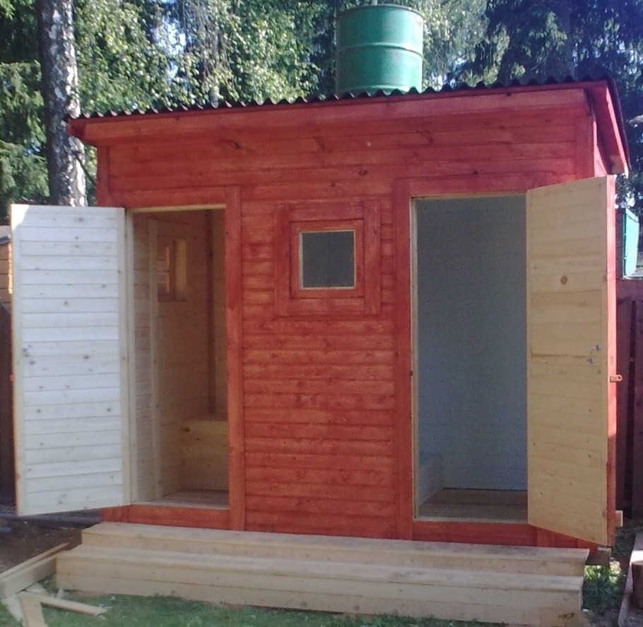 Душевая с туалетом для дачи
