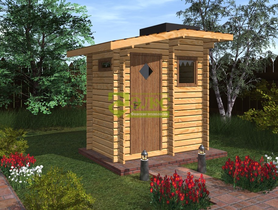 Дачный туалет с душем чертежи Размеры