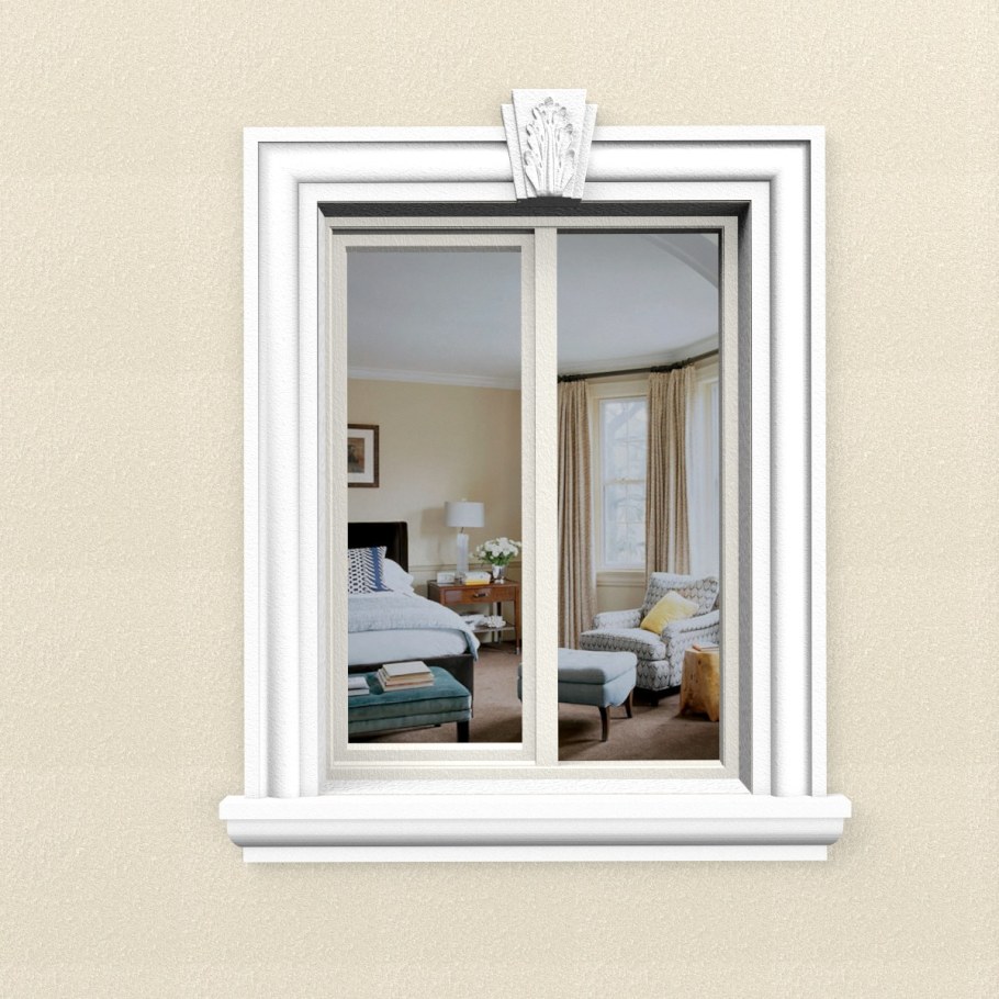 Обрамление окон на фасаде