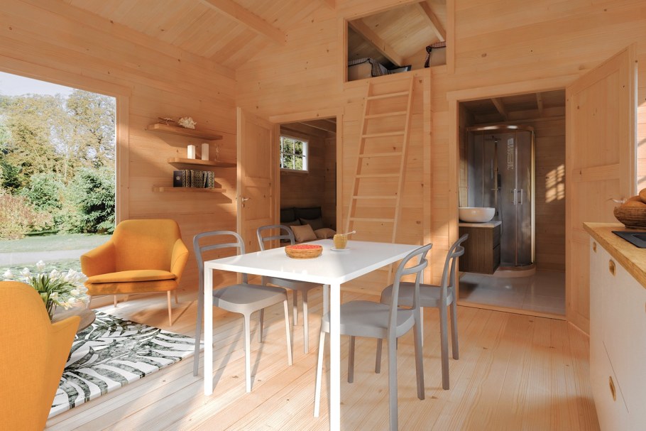 Проект дачного домика внутри