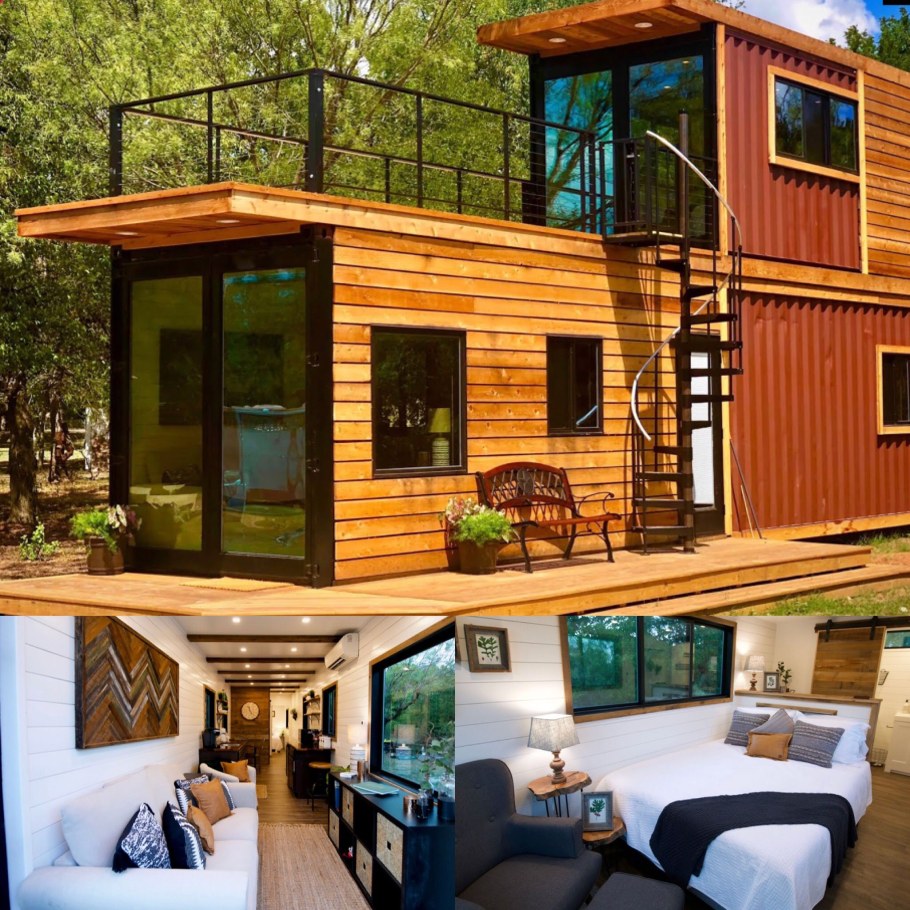 Дачный дом из бытовок