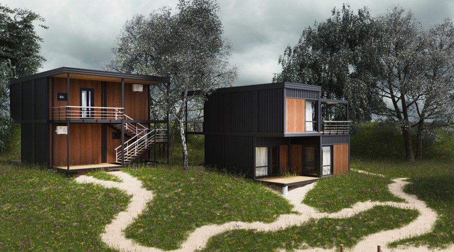 Дом из 20 футового контейнера Тини Хаус