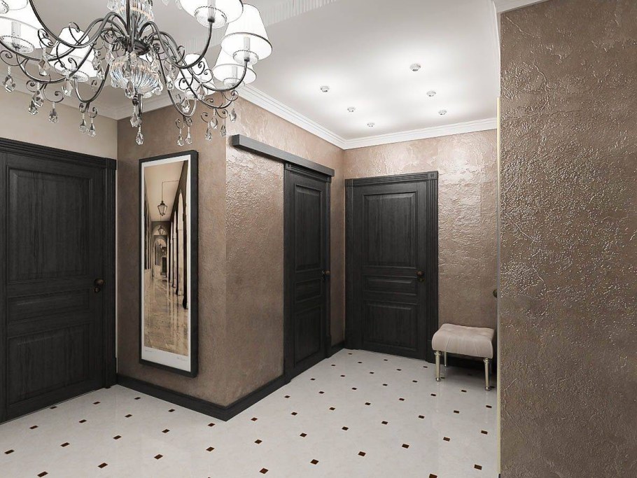 Декоративная штукатурка в коридоре