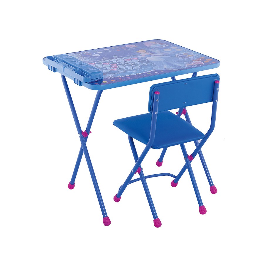 Д2ф1 комплект Disney 2 феи.Азбука стол 570+пенал+стул мягкий