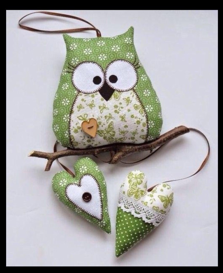 Интерьерные игрушки из ткани