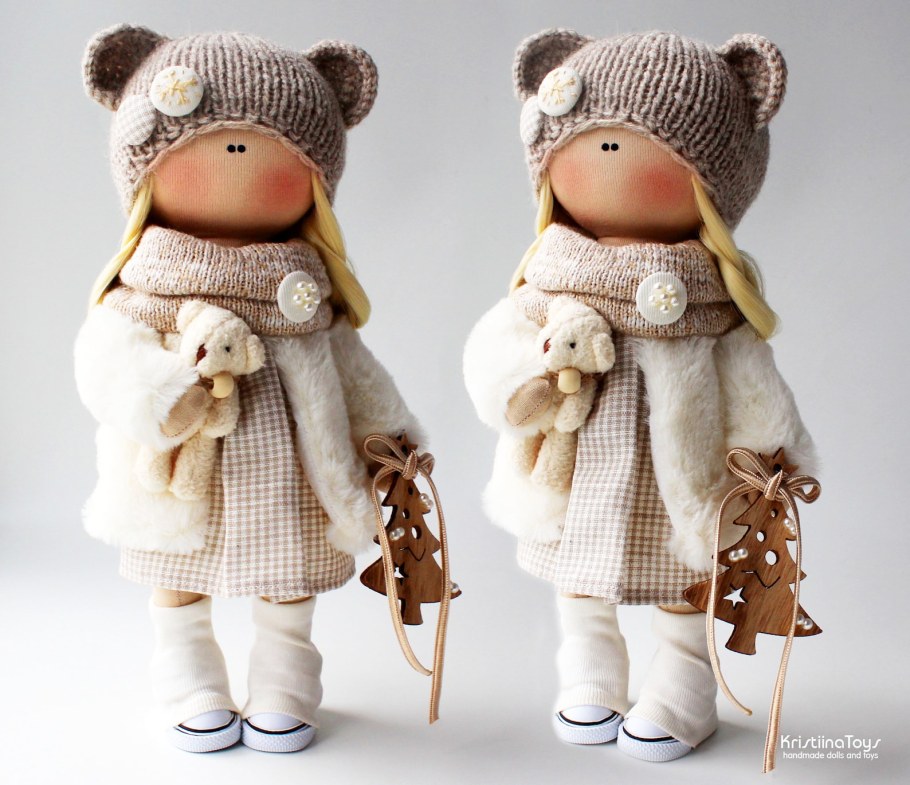 Текстильная игрушка ворона