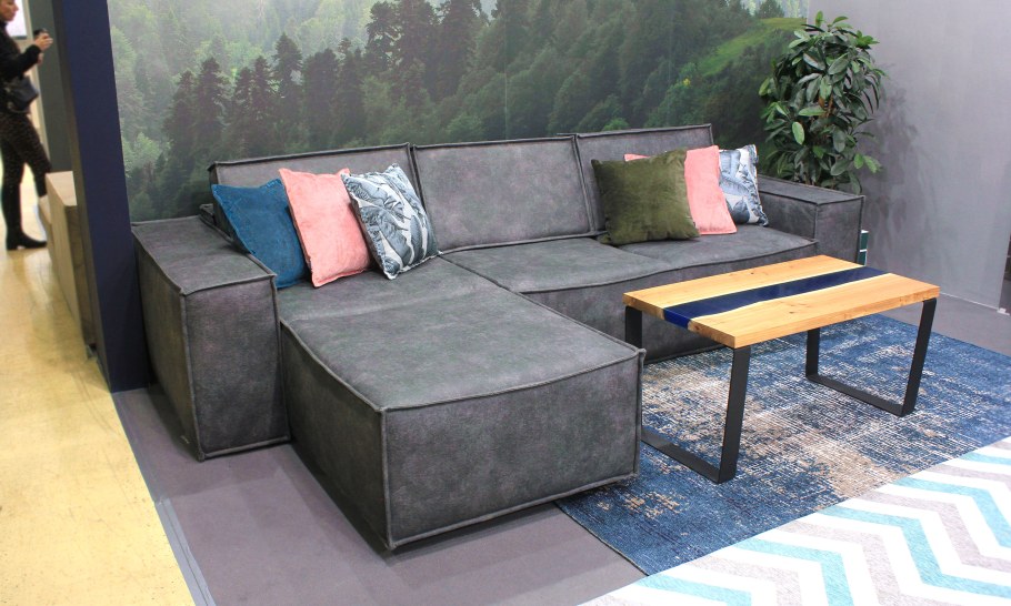 Диван лофт серый