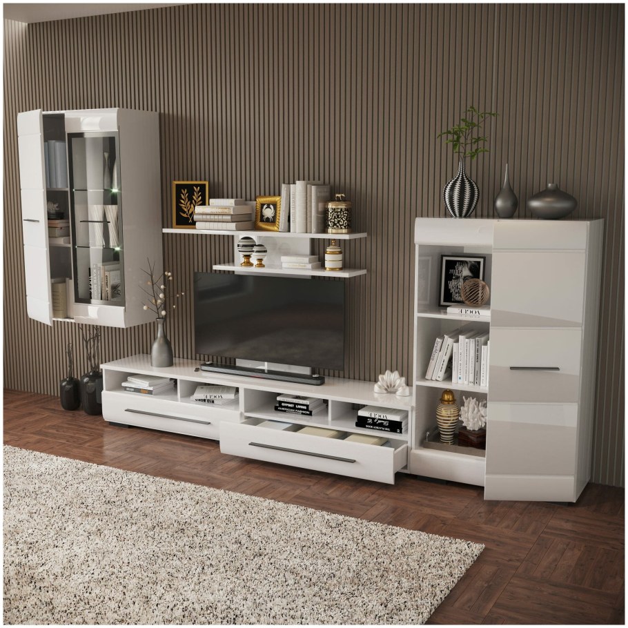 Шкаф пенал Летиция лазурит