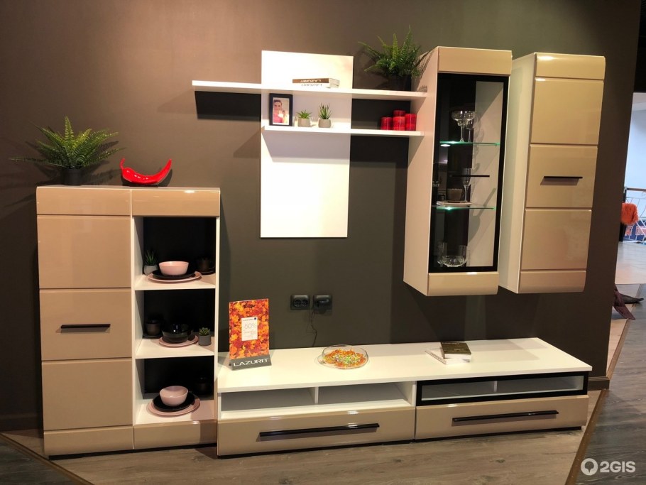 Стенка Lazurit Беатрис мокко