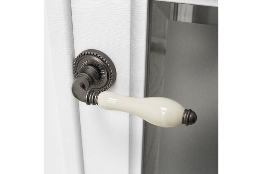 Ручка Armadillo Silvia CL 1 as/LWP-109 античное серебро/бежевый фарфор