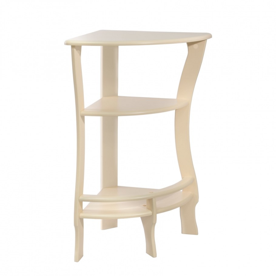 Пластиковая 3-х ярусная Этажерка на колёсиках, 40х14х65 см