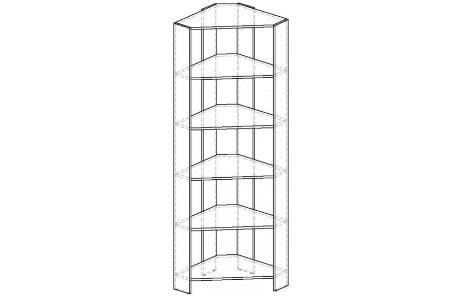 Этажерка для обуви "комфорт", 4 полки, серая
