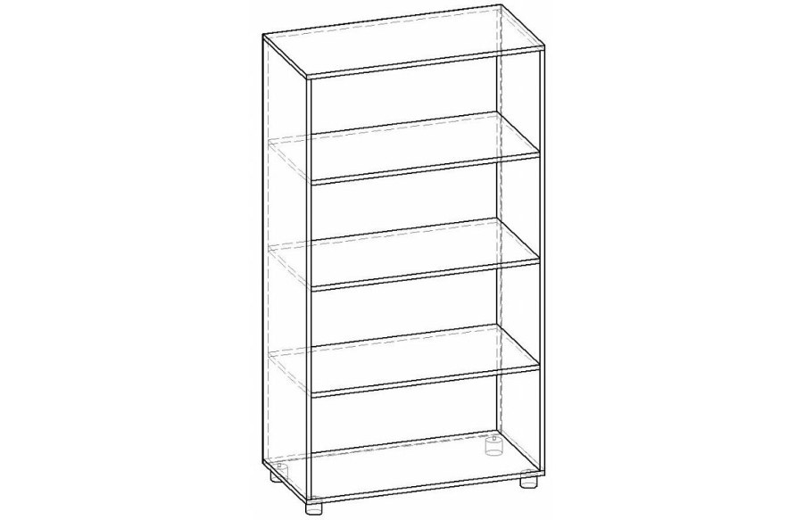 Этажерка Sanada f-2541 белый