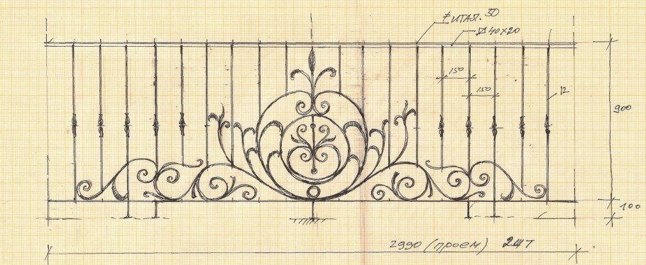 Художественная ковка эскизы и чертежи