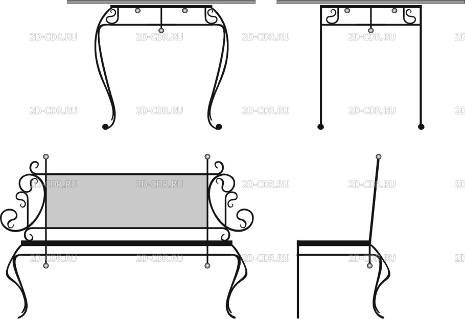 Кованые изделия чертежи