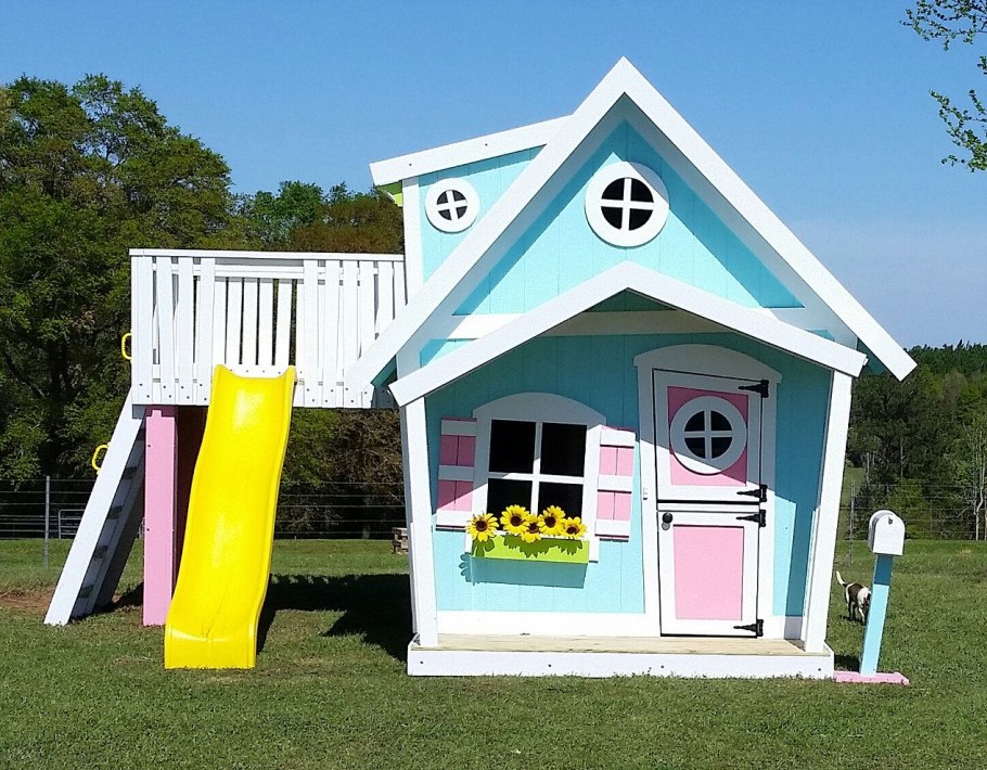 Домик красная звезда цветочный р920