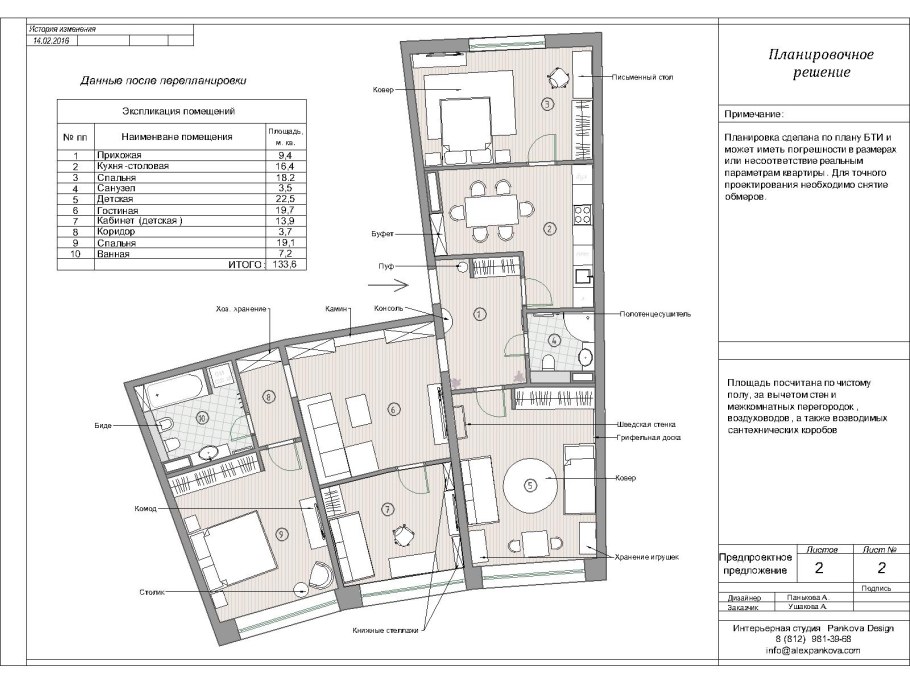 Проект перепланировки здания