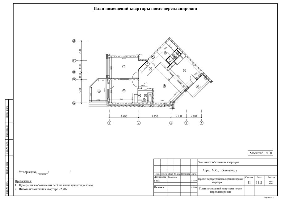 Проект перепланировки квартиры