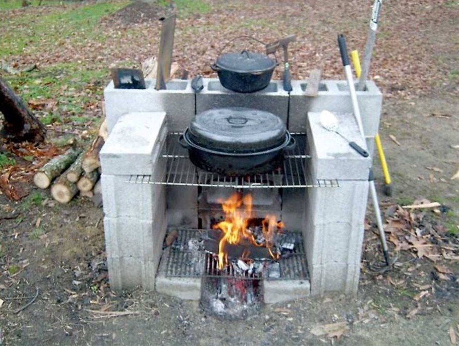 Мангал из подручных материалов