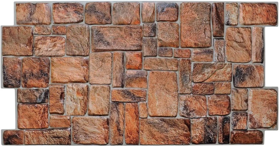 Панель ПВХ 980*498 камень натуральный Грейс