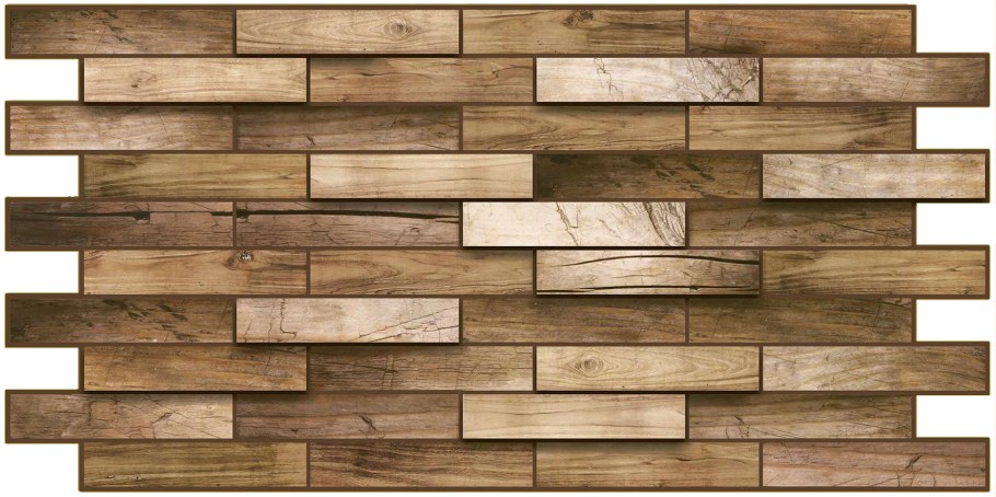 Панель ПВХ "орех" дерево 480х980мм (10), шт