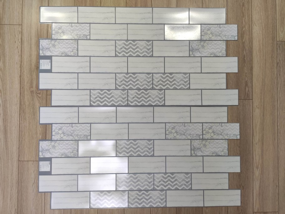 Декоративная панель ПВХ плитка 485х960 шебби Шик