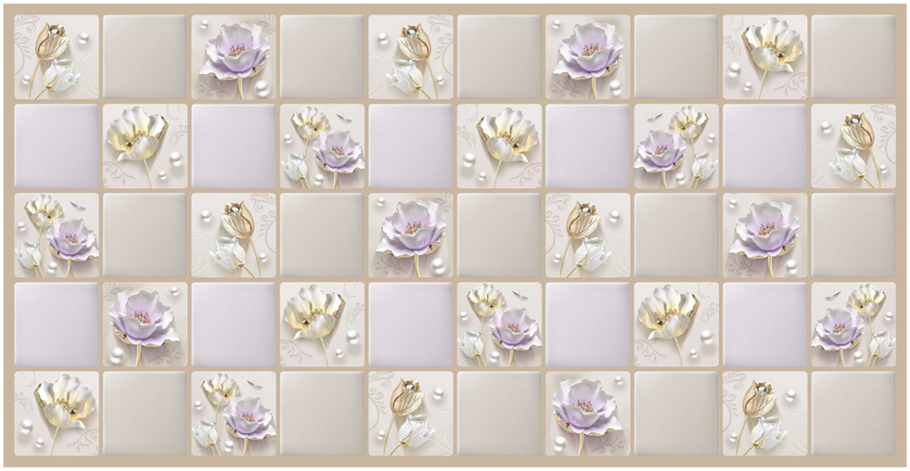 • Панель ПВХ плитка Жемчужина 955 х 480 мм