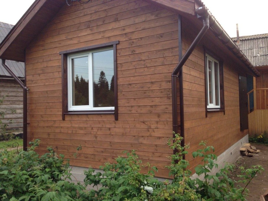 Наружная отделка дачного домика