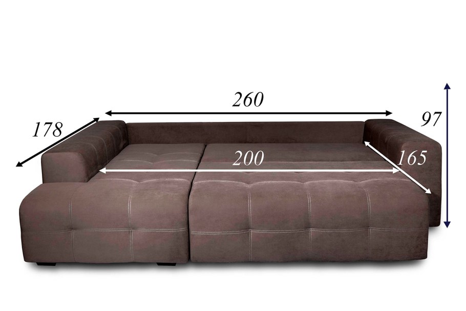 Угловой диван кровать Размеры