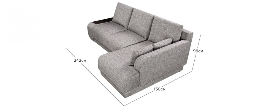 Угловая тахта Юниор 7 из массива