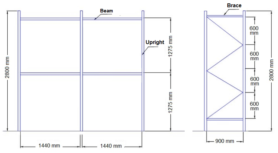 Чертёж откатных ворот проём 4.5м