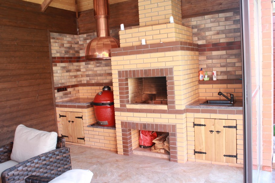 Отопительная кирпичная печь 100кв