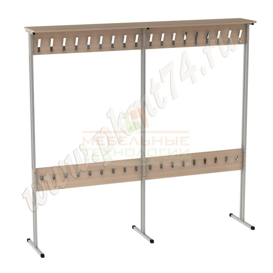 Вешалка напольная на 36 мест 2336х450х1600