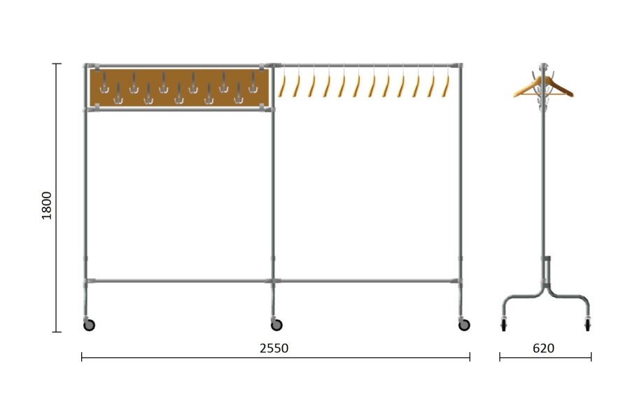Вешалка гардеробная р11