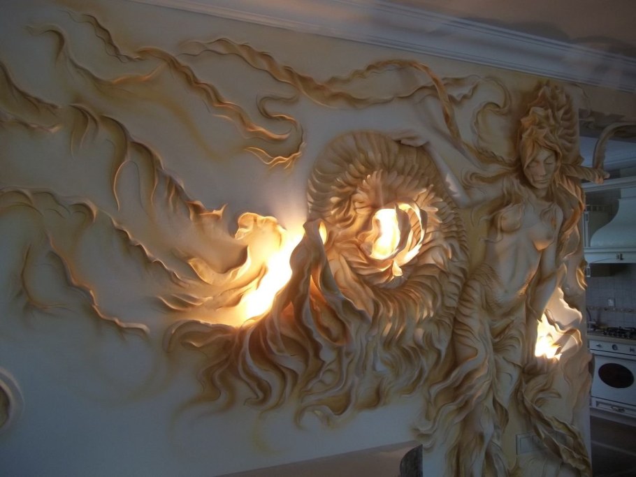 Барельеф с подсветкой