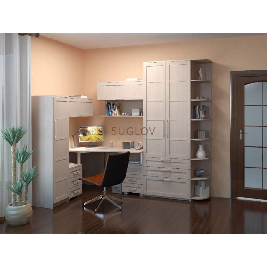 Угловая стенка с рабочим местом