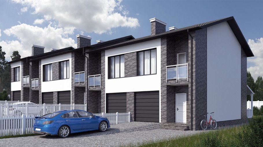 Таунхаус дуплекс с гаражом