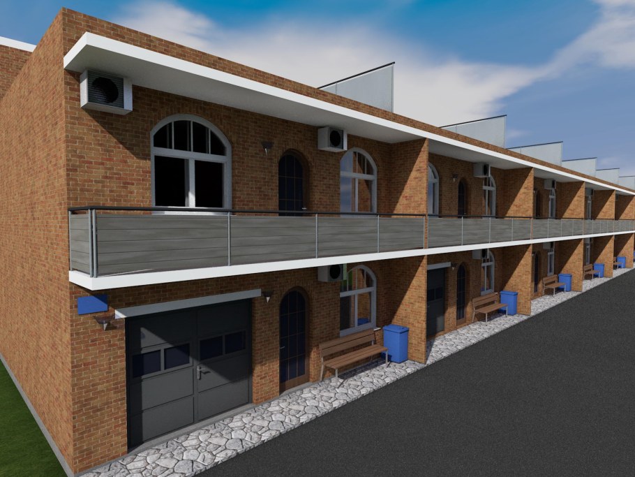 Многоквартирный таунхаус