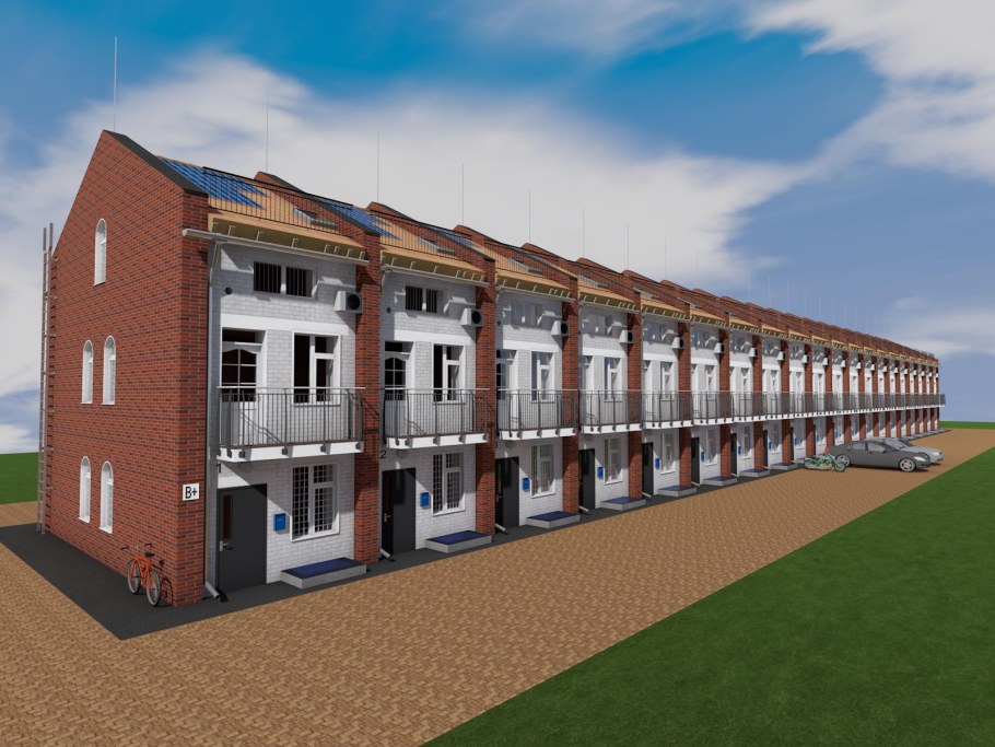 Проекты двухэтажных таунхаусов