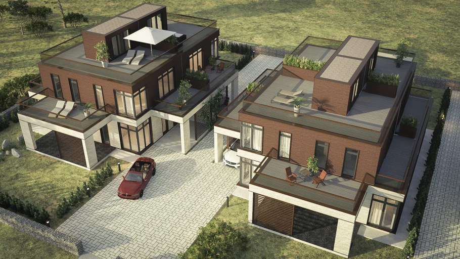 Дуплекс с эксплуатируемой кровлей