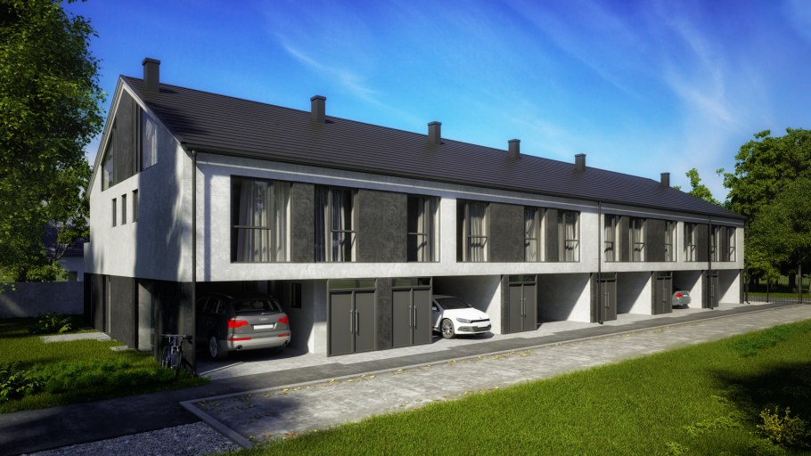 Современные одноэтажные таунхаусы